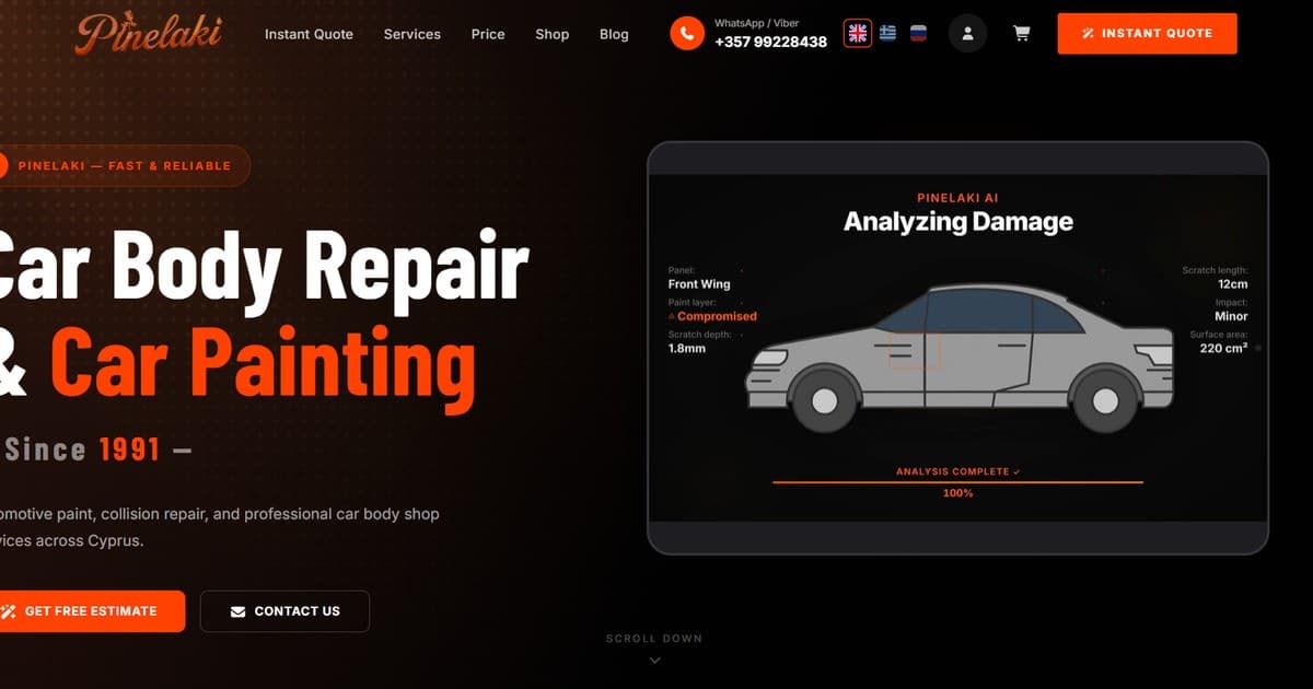 After-Hours Car Body Repair in Cyprus - Pinelaki Stays Reachable 7 Days, 8am-11pm
