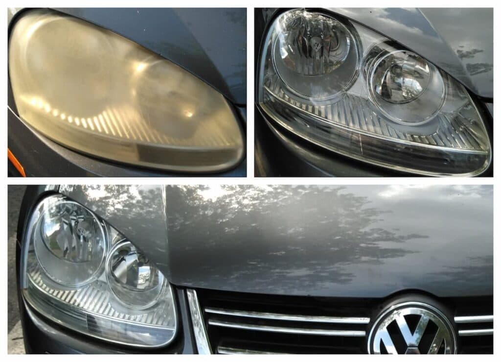 Headlight restoration service