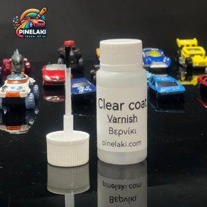 clear coat touch up bottle with brush cap