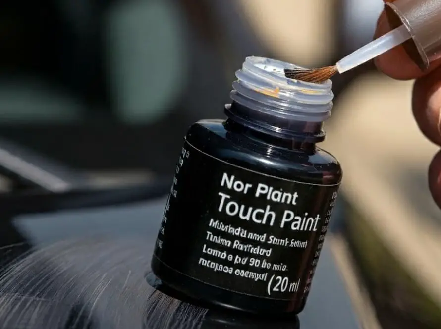 Paint bottle with brush