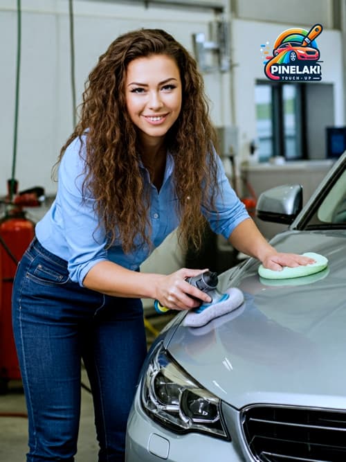 Polishing-a-car